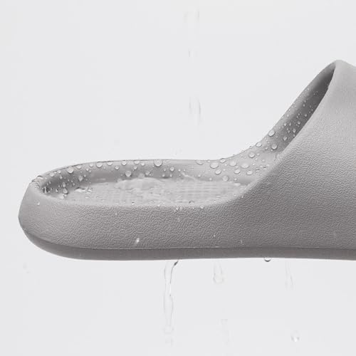 Image of Arch Support Shower Shoes for Women and Men Quick Drying with Drain Holes Slide Sandals Soft Cushioned Anti-Slip Pool Slides Comfort Bathroom Shower Slides