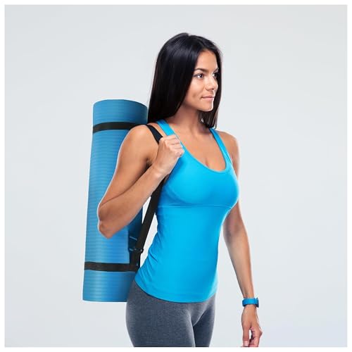 Image of BalanceFrom GoYoga All-Purpose 1 /2-Inch Extra Thick High Density Anti-Tear Exercise Yoga Mat with Carrying Strap