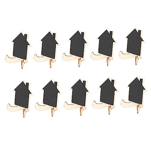 DOITOOL 10Pcs Miniature Chalkboard Signs Erasable Chalkboard Table Decorations Small Food Labels for Events Weddings Parties and Centerpieces