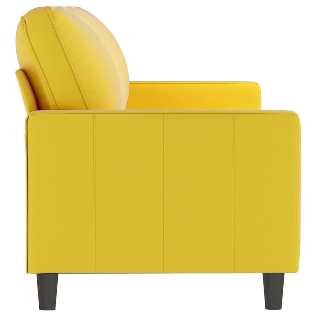 LAPOOH 3-Sitzer-Sofa Gelb 180 cm Samt, Loungesofa, Sofas & Couches, Relaxsofa, Couch für Wohnzimmer, 359215