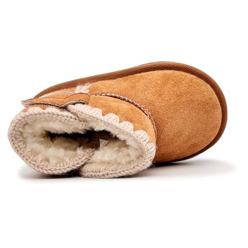 Baby Boots Winter Snow Booties Infant Boys Girls Outdoor Warm Shoes for Cold Weather 6 9 12 15 18 24 Months4