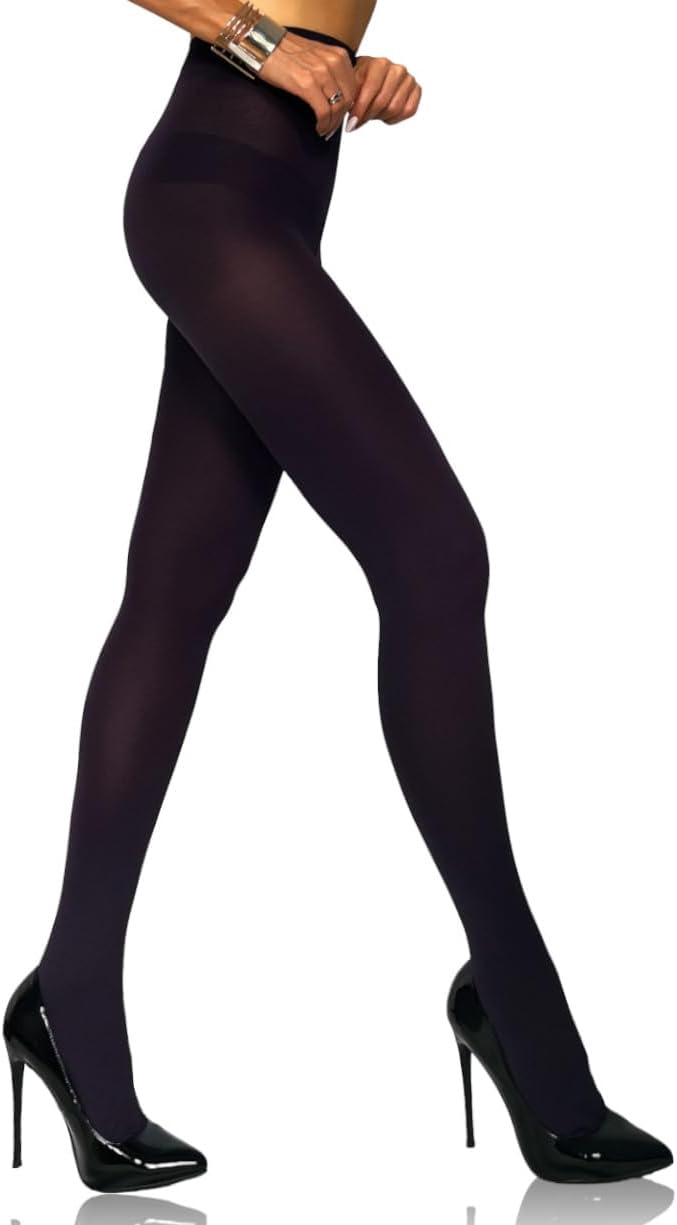 Charm and Attitude Soft Tights for Women | Warm Pantyhose Stockings | Opaque Hosiery Nylons - Made in EU