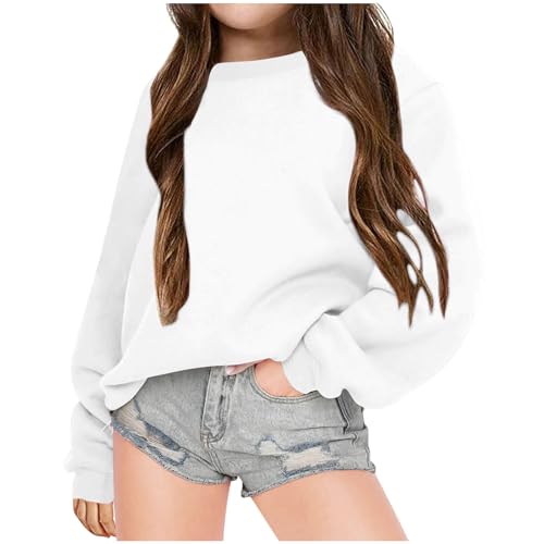 Oversized Sweatshirts For Girls Boys Long Sleeve Crewneck Pullover Tops Dressy Casual Preppy Clothes 3-10 Years