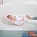 Ingenuity Foldaway 2-Position Bather, 2-Position Adjustable Support Baby Bath seat for Sink or Bathtub, Ages 0-6 Months, up to 20 pounds, Pink