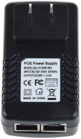Inyector PoE de 48 V y 0,5 A, adaptador Power over Ethernet para punto de acceso inalámbrico (AP) miniatura 3