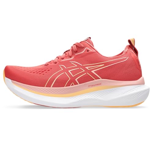 asics(アシックス) レディース GLIDERIDE MAX ランニングシューズ, ダークピンククレイ/オレンジグロー, 24.0 cm