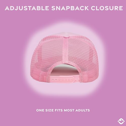 Image of Funky Junque Foam Trucker Hat, Trucker Hats for Women & Men - Blank Adjustable Snapback Mesh Back Baseball Cap