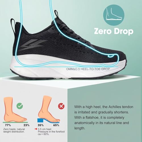Image of ZOVE Womens Walking Shoes Cushioning Non-Slip Breathable Running Sneakers Tennis Comfortable Athletic Gym Workout Casual Shoes Lightweight Sports Cross Training Fashion Sneakers