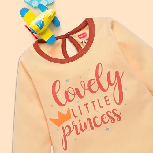 Image of LuvLap Baby Girls 100% Cotton Full Sleeve Top & Pyjama Sets, Pack Of 02