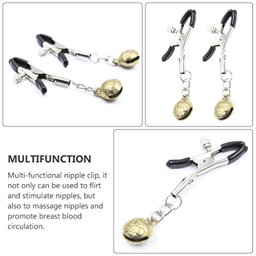 1 par de grampos de mamilo para mamilo da ExCEART sem piercing para mamilo, joias de corpo sintético