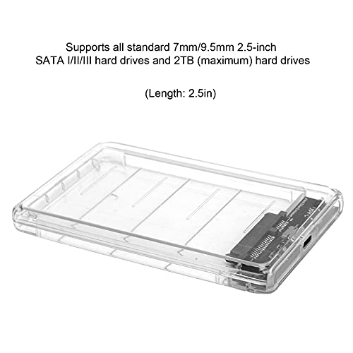Caja externa USB 3.1 tipo C para disco duro SSD 25 pulgadas miniatura 5