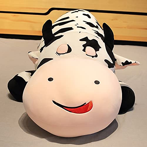 80-120 cm Dimensioni Giganti Sdraiato Mucca Cuscino Sonno Farcito Simpatico Animale Bovini Giocattoli di per Bambini Belle Neonate Regalo 120 cm