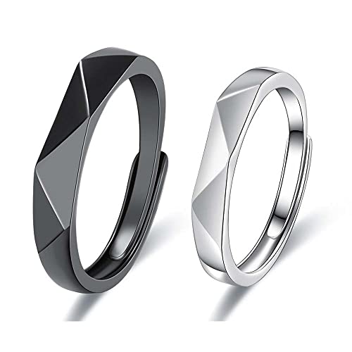 MIFYNN Statement Ring for Couples Bamboo Ring for Women Men Adjustable Wedding Trendy Gold Plated Rings Jewelry Gift