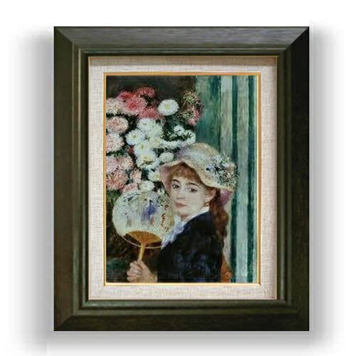 ルノワール 若い娘の肖像 油絵直筆仕上げ　ゴールド額縁 複製画 楽天市場】【油絵 直筆仕上げ】ルノワール 若い娘の肖像 F10