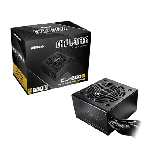 ASRock Challenger 650W Power Supply 5 Years Warranty ATX 3.1 Auto iCOOL Intelligent Fan Control...