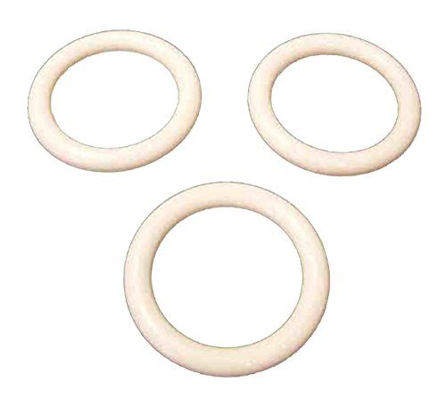 12 Napkin Rings Acrylic Plastic 1.75 Inch Diameter - White
