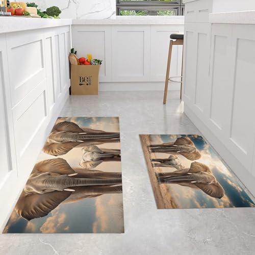 Cocina antideslizantes juegos de almohadillas de microfibra absorbente lavable 43x75 y 43x150 4