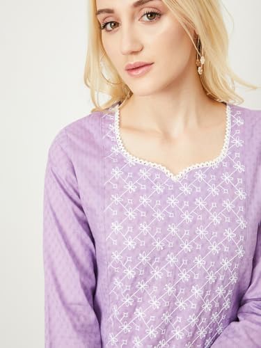 Image of Max Women's Cotton Straight Fit Casual Kurta