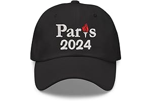 Paris with Torch Embroidered Black Cap: Stylish Emblem for Urban Explorers