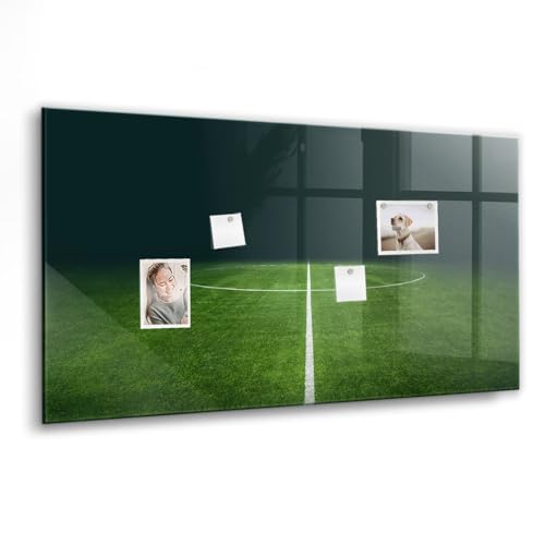 Tableau mural en verre de football 120x60cm pour notes et tactiques