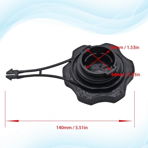 JDLLONG Gas Fuel Tank Cap - Dimensions