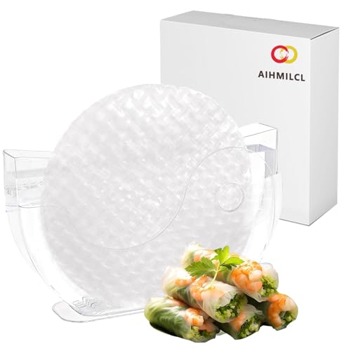 Aihmilcl Spring Roll Water Dipper Rice Paper Water Bowl Holder Summer Roll Water Bowl Rice Paper Wrappers for Spring Rolls 10.62 One Pack(R ice P aper Not Included)