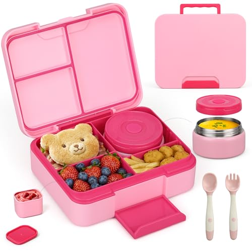 Image of WyfKyd Bento Lunch Box with Soup Thermo Hot Food Container for Kids Adults