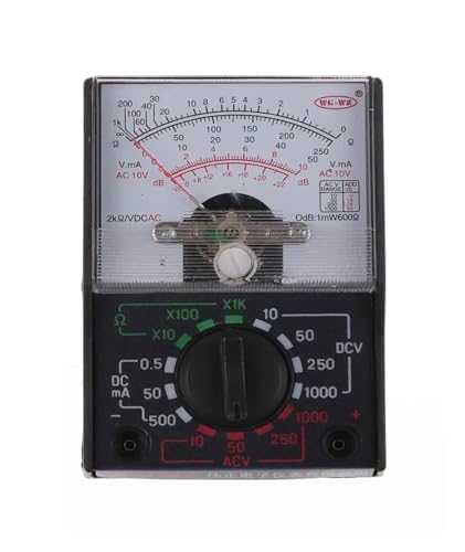 Multimètre analogique MF-110A voltmètre AC/DC portable pour tester la tension et la résistance
