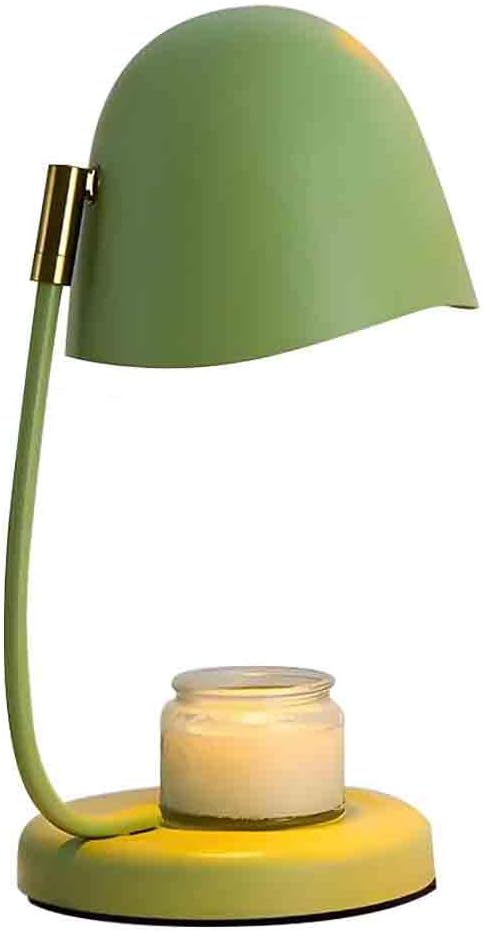 VeroMan Candle Warmer Lamp Light Jellyfish Shell Table Light Table Lamp Aroma Diffuser Therapeutic Korean Interior Korean Furniture [15cm x 35cm] (Green)