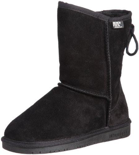 [ビーチフィート] バックレースアップ ムートン 833006 BLS (ブラックスエード/35)