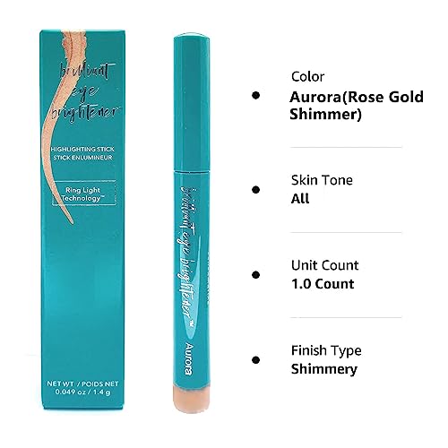 Ballebeeautiful Thrive Eyeshadow Stick, Thrive Eye Brightener Stick, Thrive Cosmetics Eye Brightener, Rose Gold Shimmer, Aurora (1 Pcs), 0.05 Fl Oz, 0.049 Ounces #TOP1