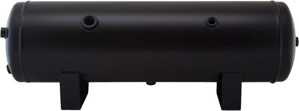 Vixen Horns 3 Gallon (12 Liter) 7 Ports Train/Air Horn Tank System/Kit 200 PSI with Gauge,Pressure Switch,Drain and Safety Valve,Compression Fitting,Male Plug,Hose,Thread Sealant VXT3000