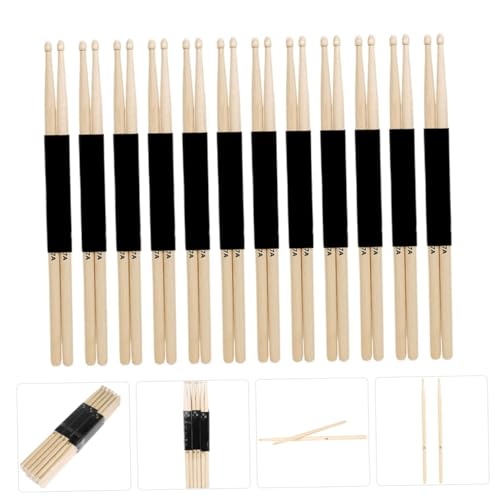 12 Pares de Baquetas de Arce para Bateristas, Ligeros Accesorios de Percusión para Adultos, con Mayor Velocidad y Aderencia para Interpretación Profesional miniatura 3