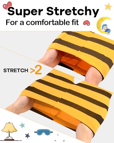 Image of DAUGHTER QUEEN Boys Pajamas 4 Pieces Long Set 100% Cotton Sleepwear Size 18 Months-12 Years