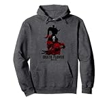 Japan Anime Maske Kitsune Oni Samurai Japanische Blume Pullover Hoodie