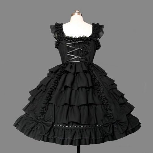 Girls Sweet Lolita Dress Princess Lace Court Skirts Cosplay Costumes - Image 3