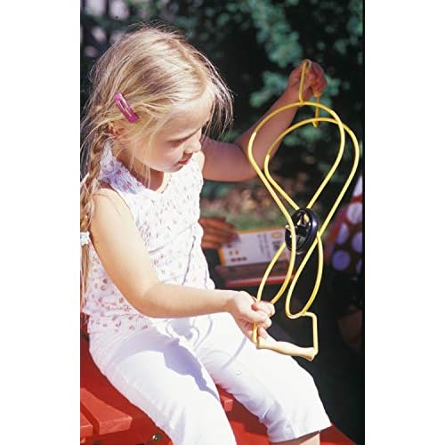 Infinity Motoriktrainer – Koordinations- & Bewegungsspielzeug für Kinder – Magnetischer Motoriktrainer zur Förderung von Fein- & Grobmotorik, Balance & Konzentration – blau/gelb, 50 cm