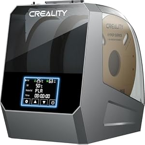 2026 New Official CREALITY Space Pi Filament Dryer Plus, 2 Spools Double 360° 160W PTC Fast Heating 3D Printer Filament Dryer Box, 4”LCD Touch Screen, One-Key Set Filament Drying for PLA PETG ABS TPU