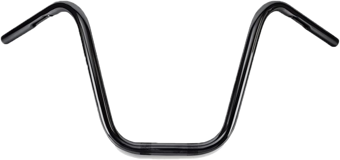 Burly Brand Narrow Bottom Ape Hanger Handlebar - 12 inch Height, Black Finish, For Harley Davidson and Most Motorcycles (B28-348)