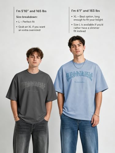 Image of EMMIOL Mens Y2k Baggy Shirts Graphic Tees Oversized Crew Neck Short Sleeve Streetwear Tshirts Summer Tops 2026