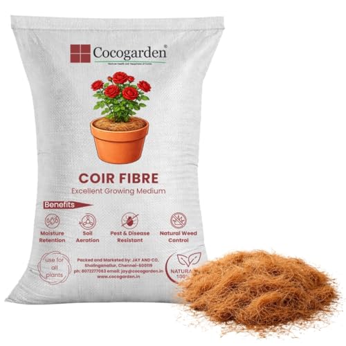 Image of Cocogarden Coconut Coir Fibre Mulch for Plants 2Kg | Natural Organic Coco Fiber for Moisture Retention, Bird Nesting & Home Decor