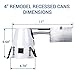 Hyperikon 4 Inch LED Recessed Lighting, 50W Max, Remodel Can, E26, Air Tight Housing, UL, 8 Pack