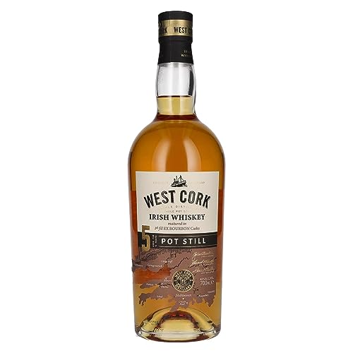 West Cork 5 Years Old Pot Still Irish Whiskey 43% Vol. 0,7L