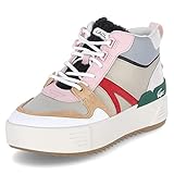 Lacoste Damen High-Top Sneaker L002 WNTR MID 2221 SFA, Frauen Halbschuhe,Freizeitschuhe,Laufschuhe,schnürschuhe,GRAU/GRÜN (1S4),40 EU / 6.5 UK