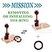 KINGOU 4 Pack Classic Wooden Rope Puzzle Set Ring Puzzles String Solution Central Brain Teaser for Adults/Kids Game