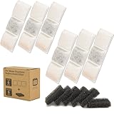 BOBO&DRAGON Cat Water Fountain 12 Pack Cat Fountain Replacement Filters for Stainless Steel 124oz/3.5L (6+6 Pack) Automatic Dog Water Dispenser Filters 6-layer Filtration System