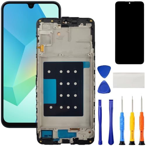 for Samsung Galaxy A16 5G Screen Replacement with Frame Kit SM-A166E A166u A166B A166w LCD Touch Display Digitizer Assembly with Tools (Not A16 4G)