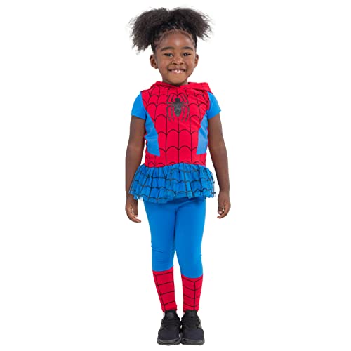 Image of Marvel Girls' Cosplay Hooded Tee and Leggings Set Toddler to Big Kid