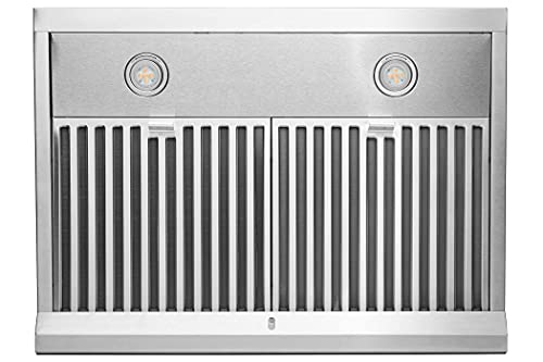 Hauslane | Chef Series 30" Ps18 Under Cabinet Range Hood, Stainless Steel | Pro Performance | Contemporary Design, Touch Screen, Dishwasher Safe Baffle Filters, Led Lamps, 3-Way Venting #TOP6