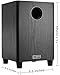 phaseotech 6.5 Inch Passive Subwoofer, 100W Power Heavy Bass Powerful Sound Synthetic Fiber Wood Material, Passive Speaker for Home Theater Party Plug and Play